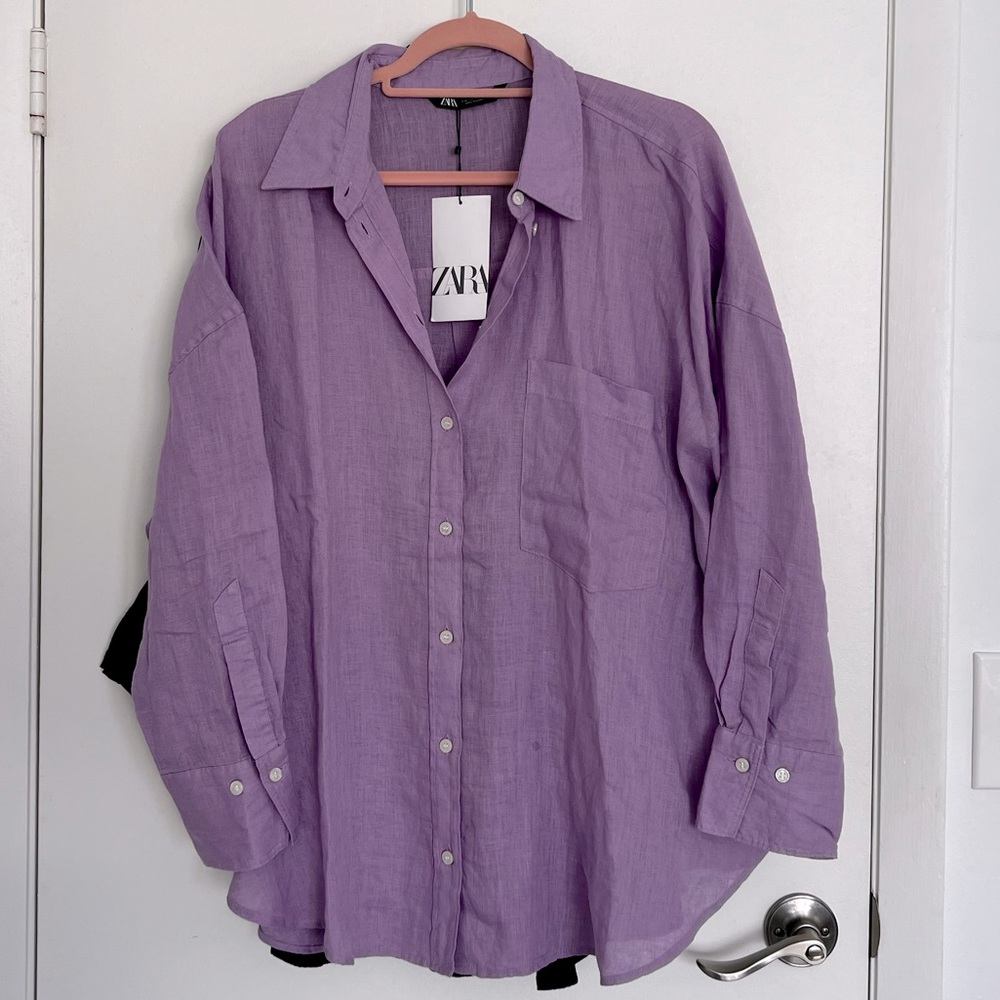 💯 Authentic Zara Linen Shirt